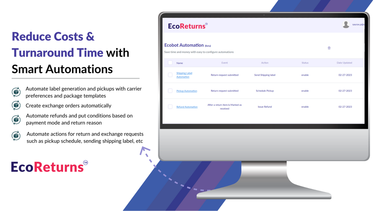 Automate return labels, refunds, and exchanges