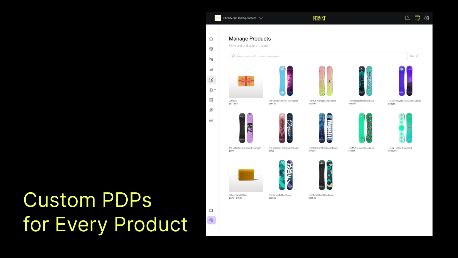 Custom PDPs for Every Product