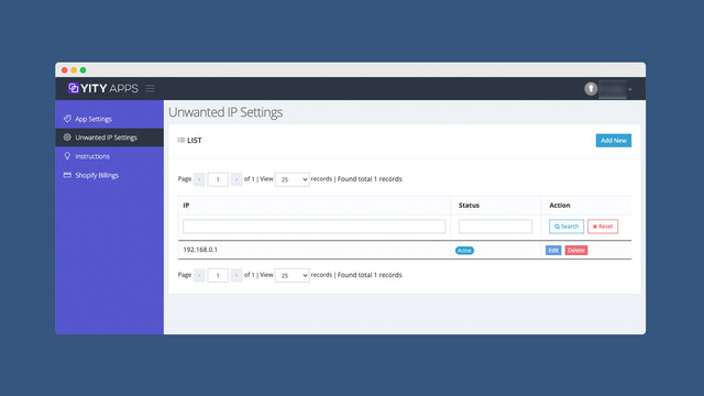 IP Settings Page