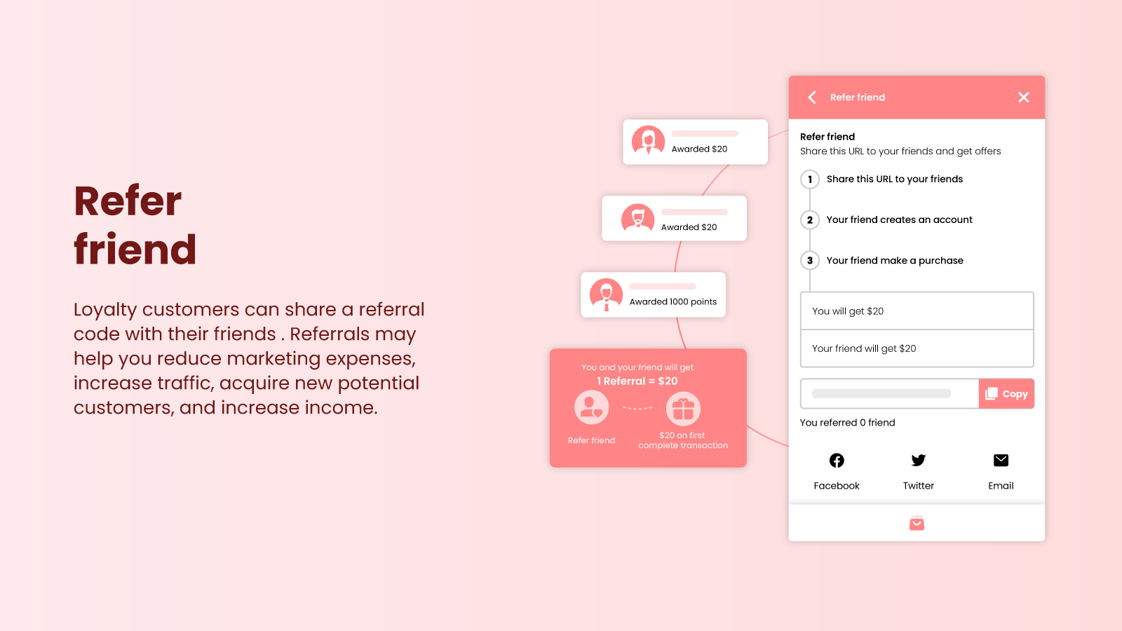 Hoora: Loyalty & Referrals Screenshot