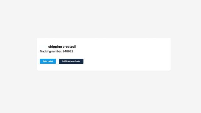 Imprima etiquetas de envío directamente desde Shopify con un solo clic