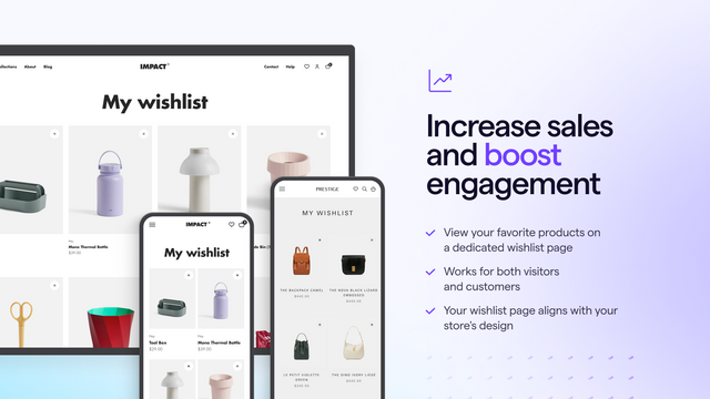 Drive customer engagement to your store with Wishlist Power.