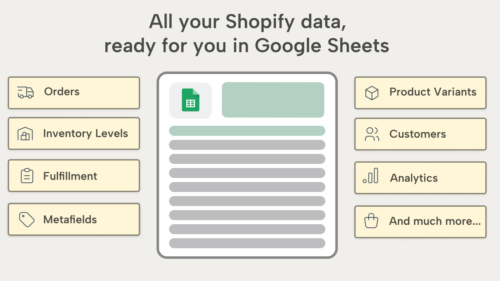 eCommix ‑ Google Sheets Sync Screenshot