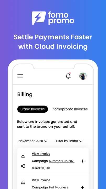 Settle Influencer Payments with Cloud Invoicing