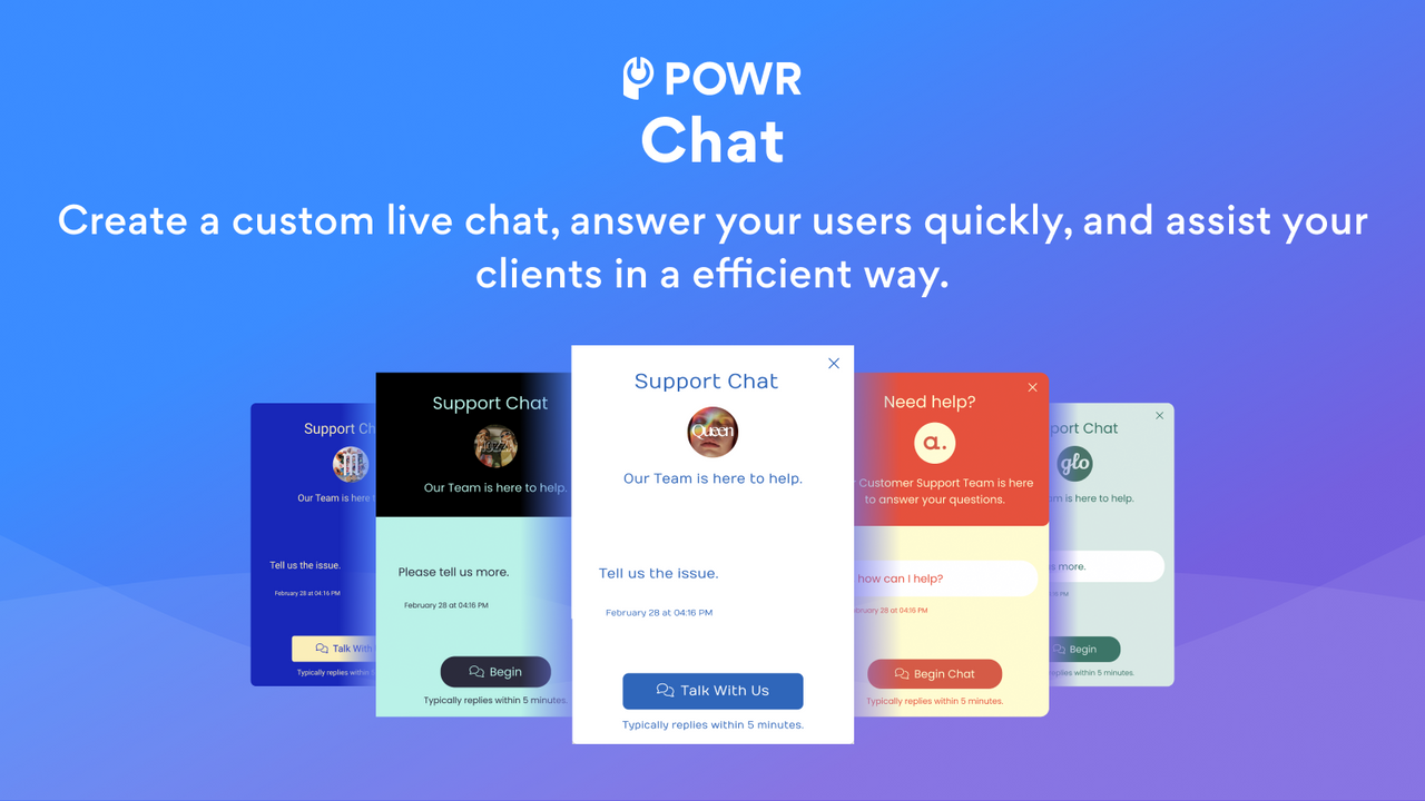 Build your own personalized Facebook Messenger live chat tool.