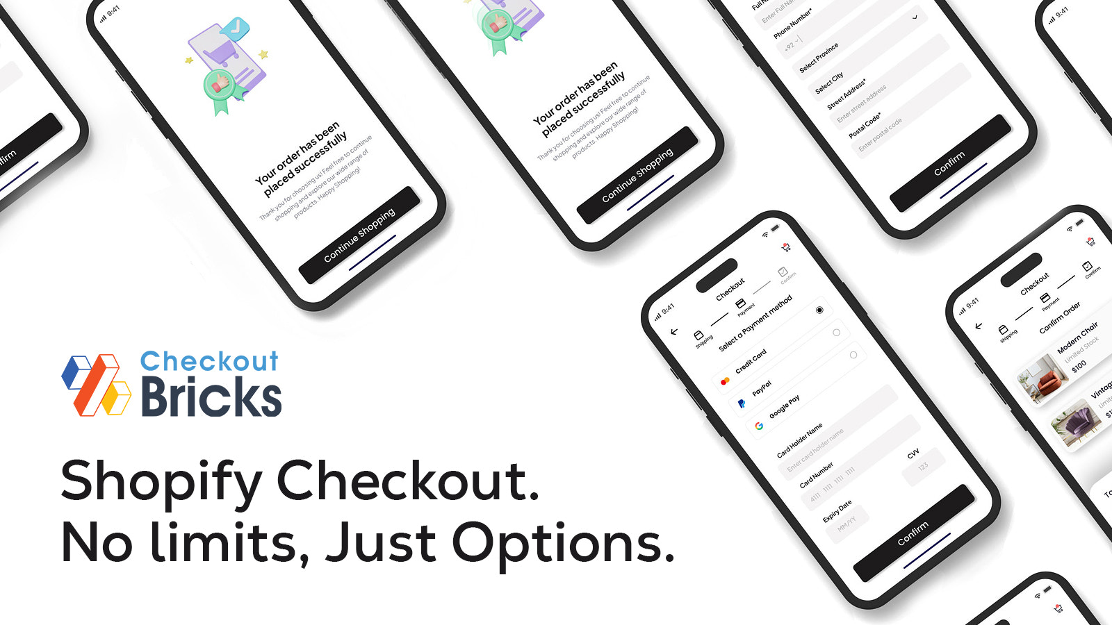 Shopify checkout: no limits, just options.