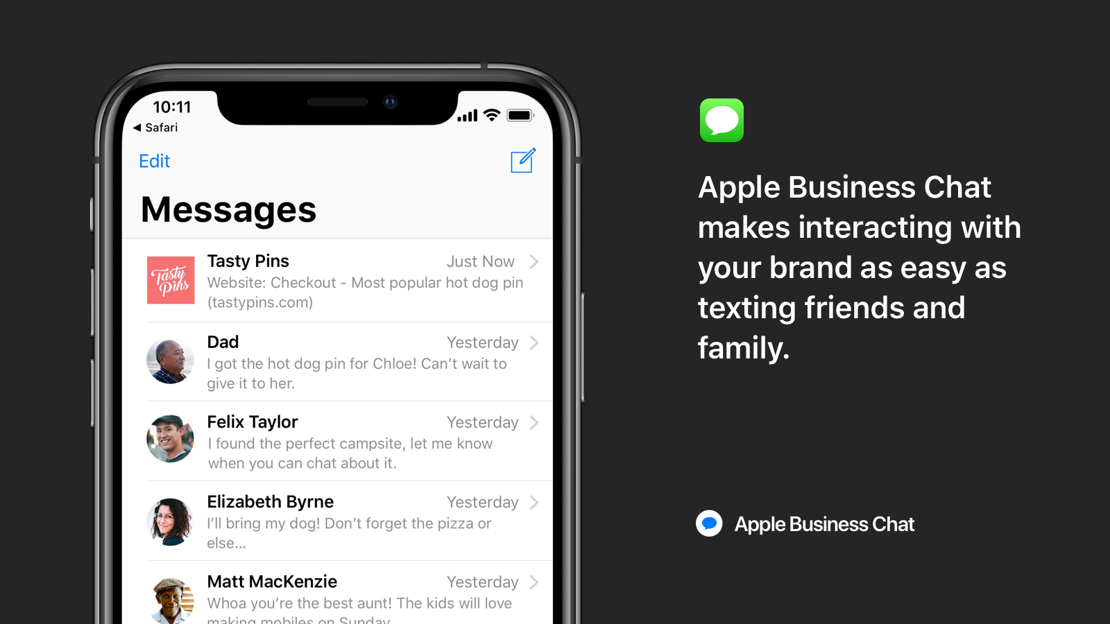 Shopify Live Chat by Apple Messages for Business