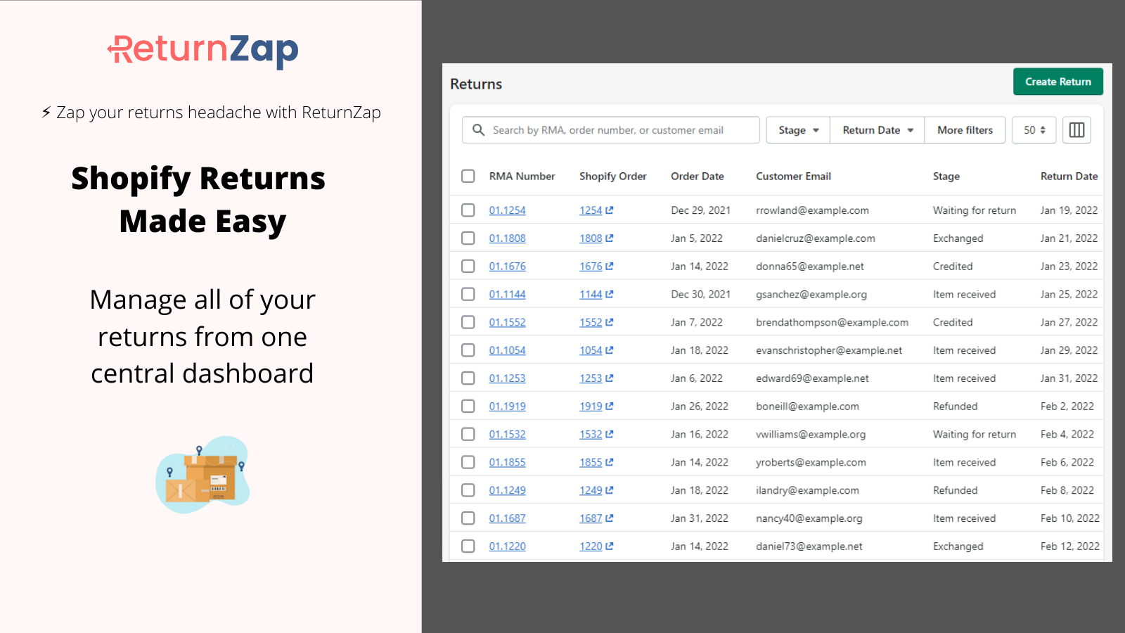 ReturnZap ‑ Returns Management