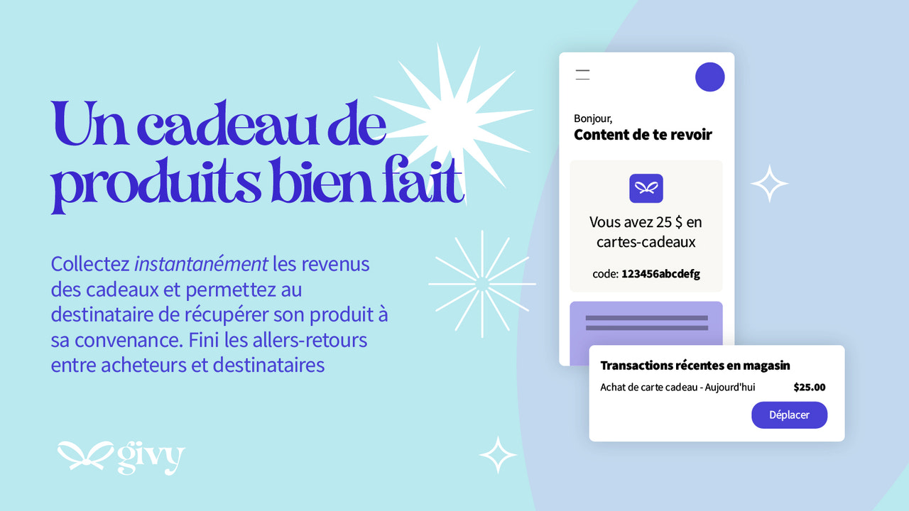 Givy produit cadeaux cartes-cadeaux entreprise en vrac plus