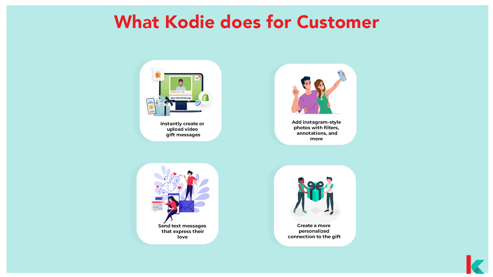 Kodie - Benefícios para os clientes