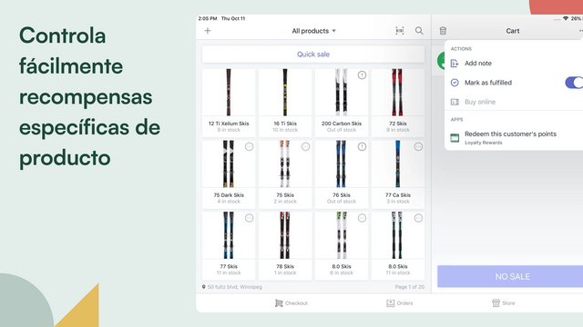 Controla fácilmente recompensas específicas de producto