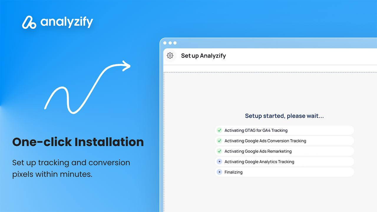 Analyzify Shopify Daten Einrichtungsprozess