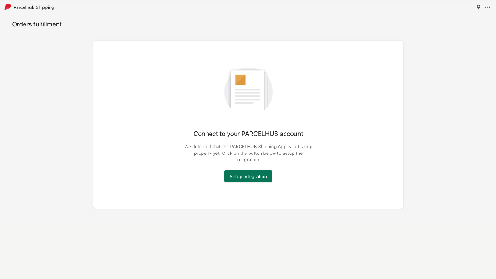 Parcelhub Fulfillment Screenshot