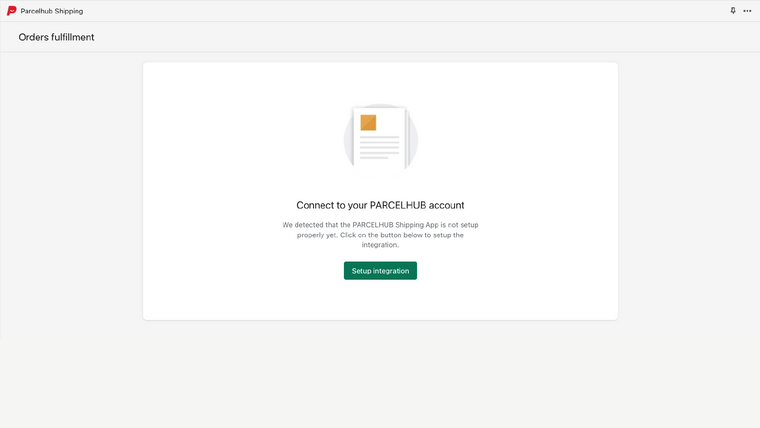 Parcelhub Fulfillment Screenshot