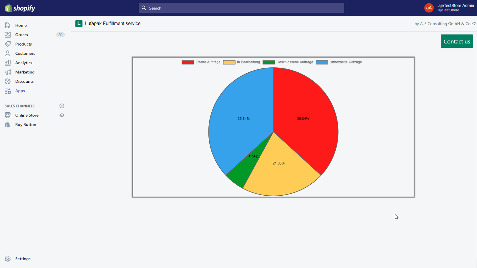 Lufapak Fulfillment Service Screenshot