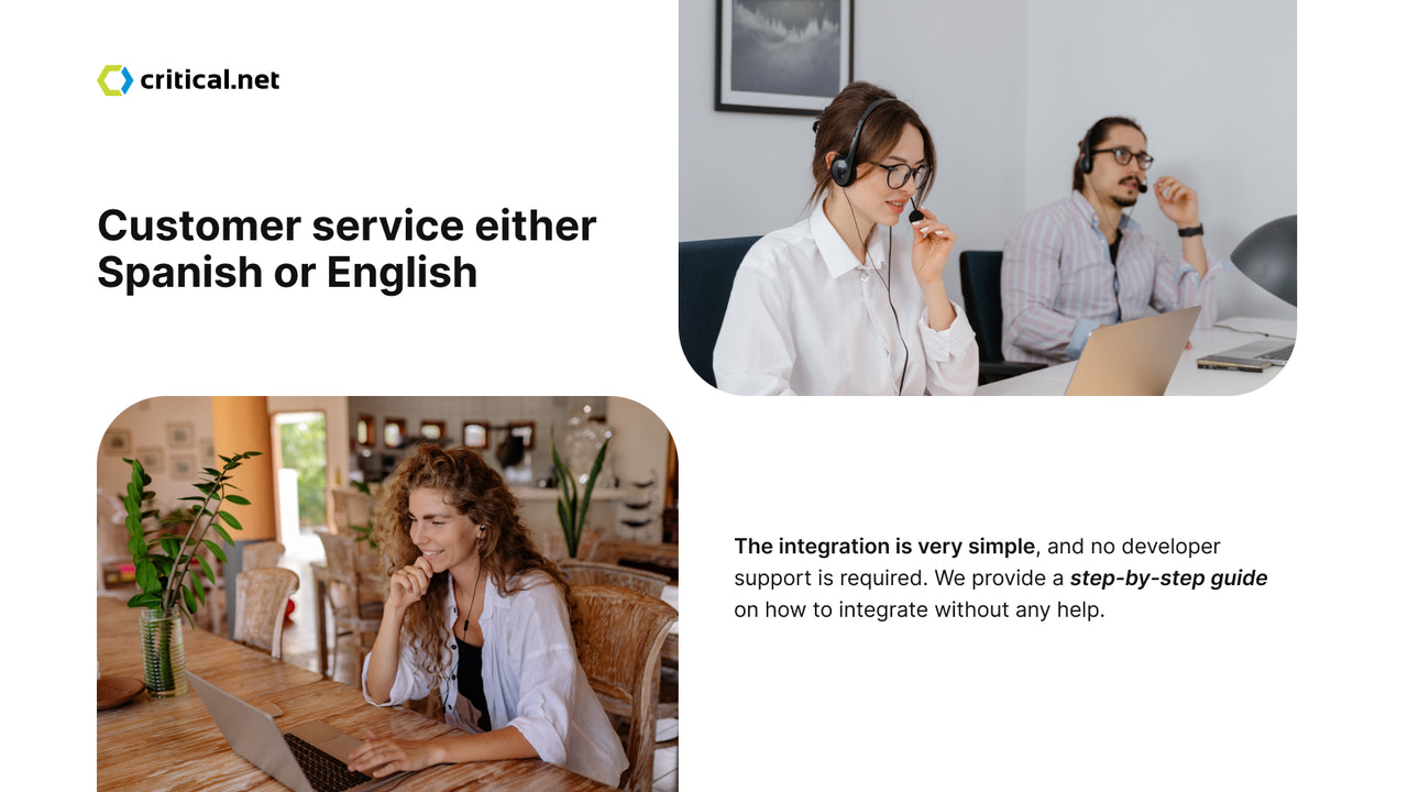 Service client en espagnol ou en anglais