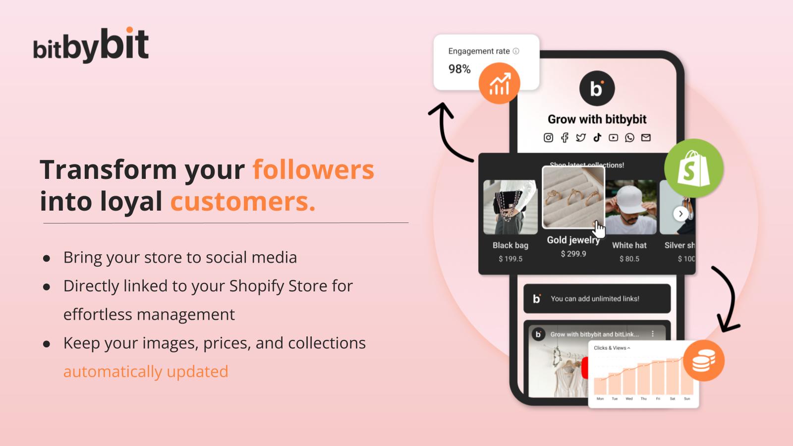 Transform your followers into loyal customers