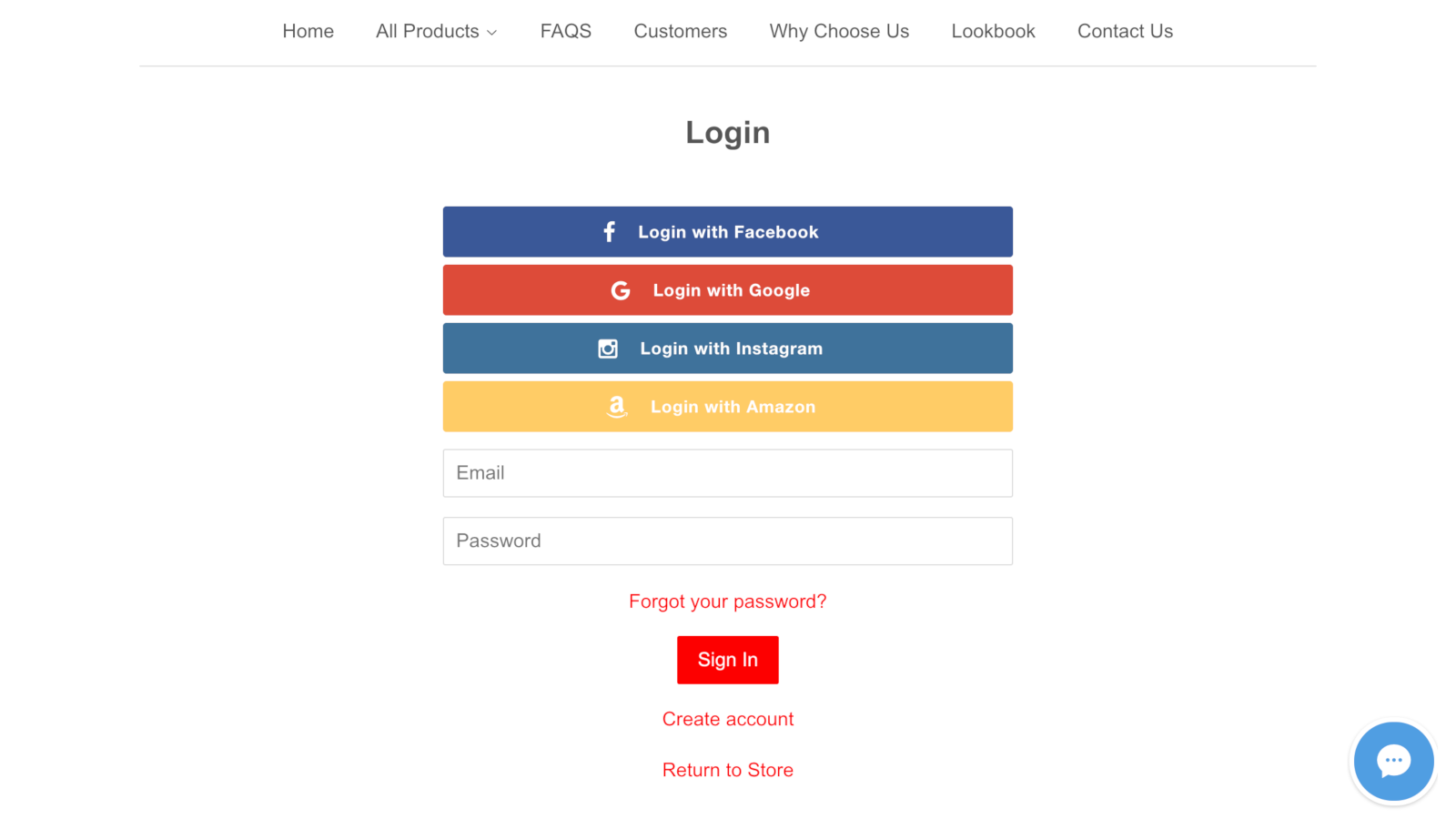 Facilite o login do cliente usando aplicativos Shopify