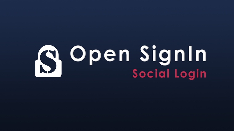 Open SignIn ‑ Social Login Screenshot