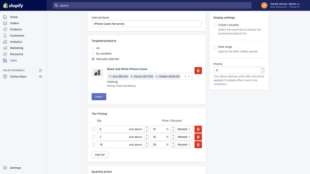 Tiered prices ― Creating tier prices & bulk discounts