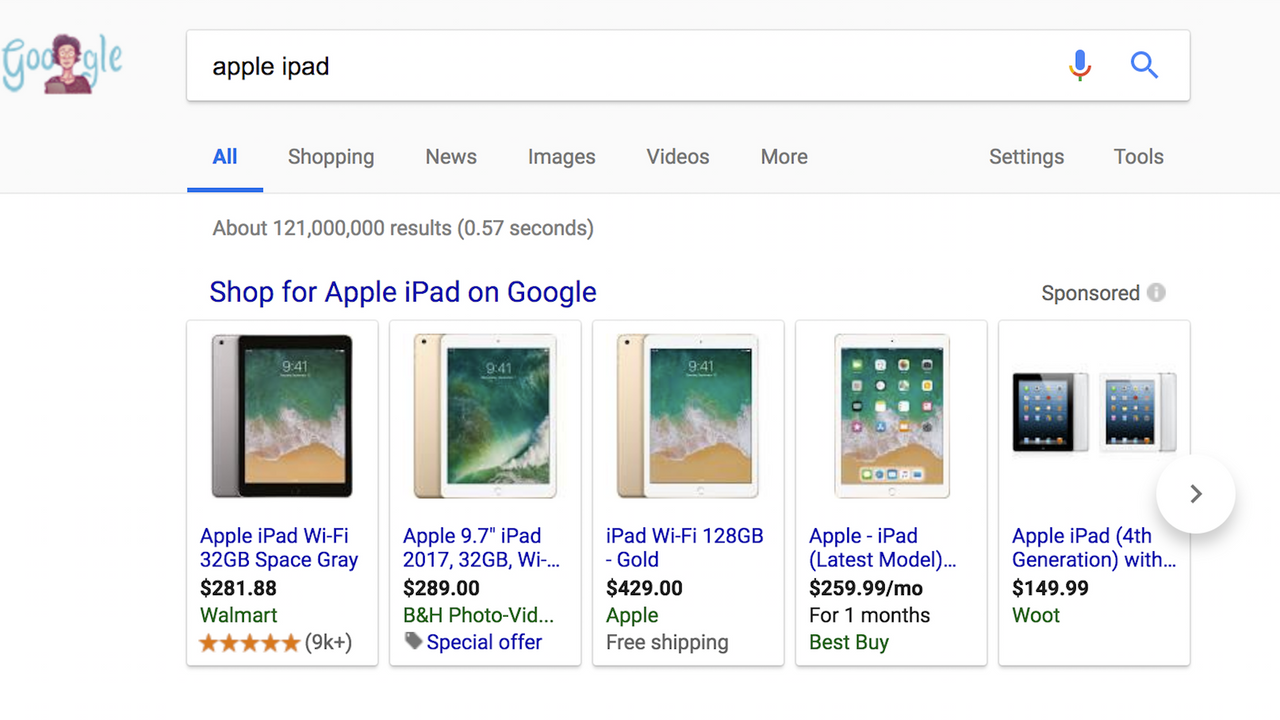 Shopping ads on Google, Bing and Facebook