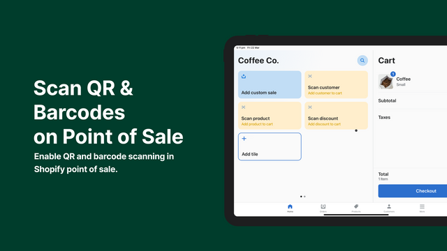 scanner de code-barres et de code QR au point de vente - écran 1