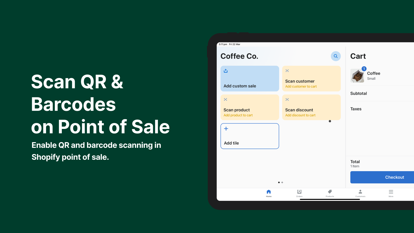 scanner de code-barres et de code QR au point de vente - écran 1