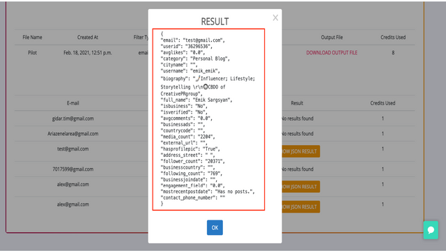 You'll get 24 data points for every influencer we can find.