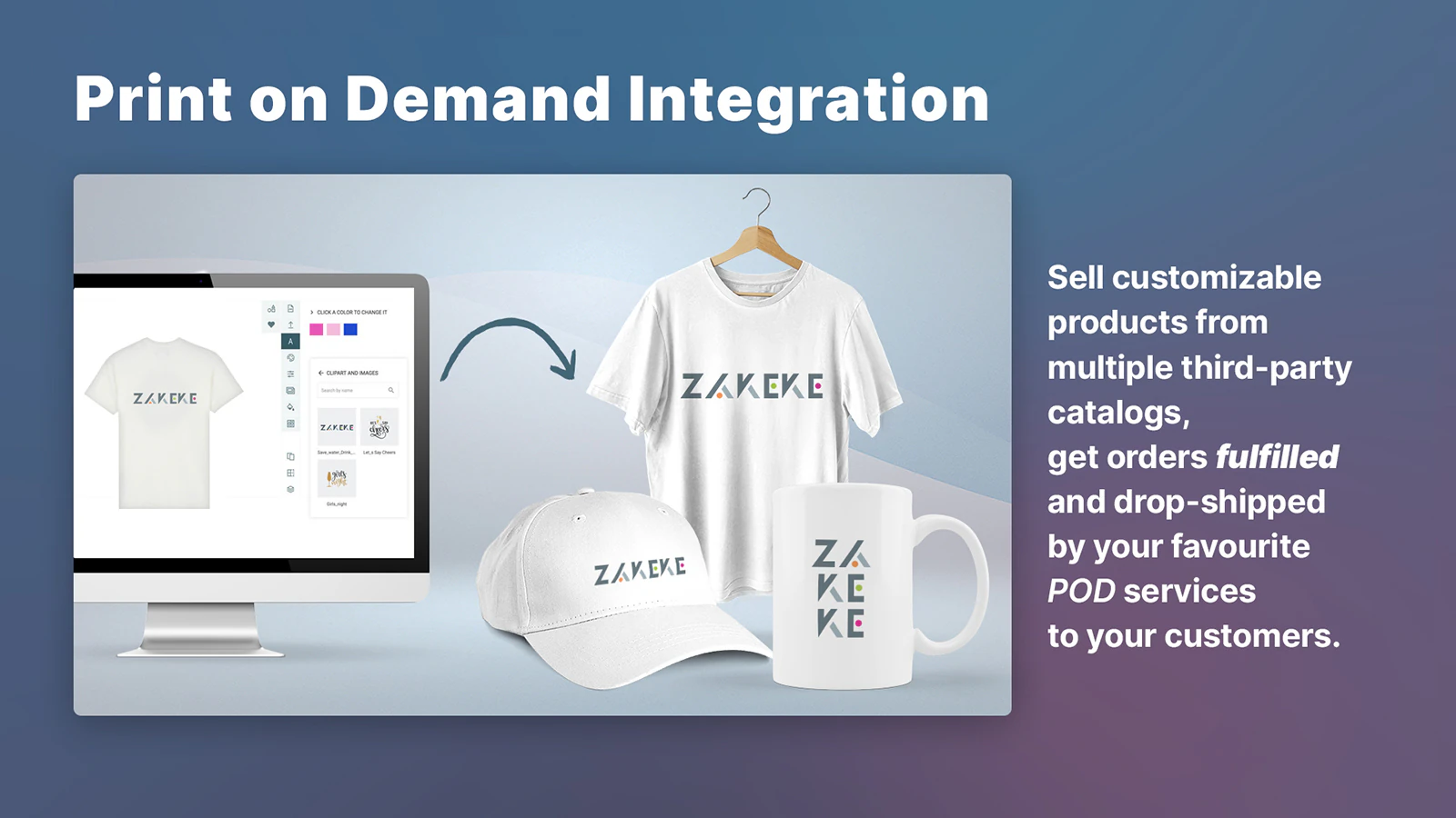 Zakeke POD-integrationer