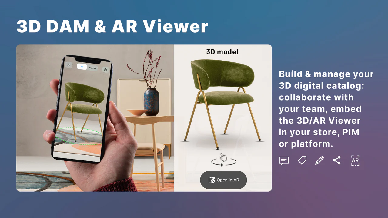 Zakeke Visualizador de Produto 3D DAM & AR