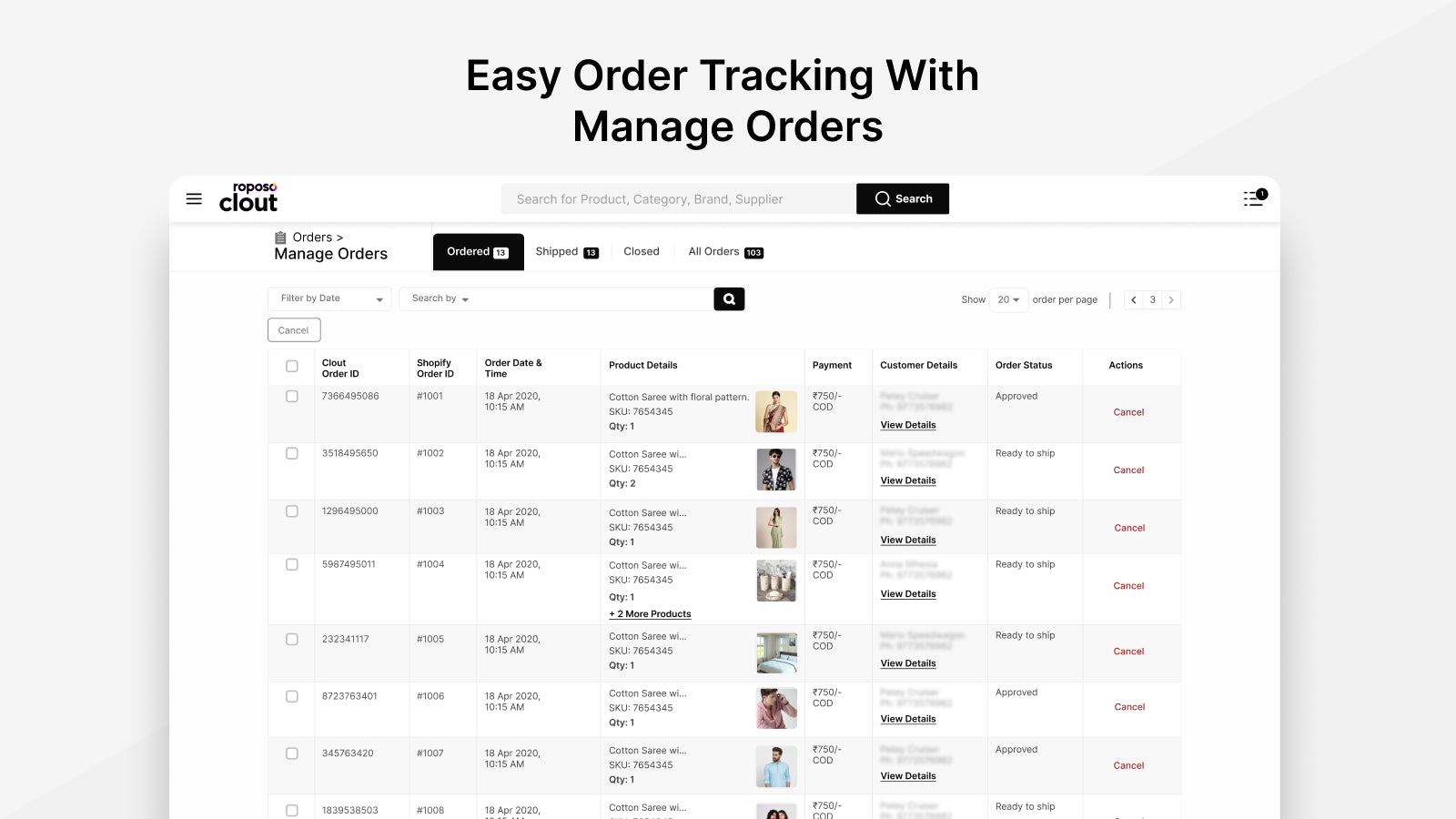 Roposo Clout Dropshipping Screenshot