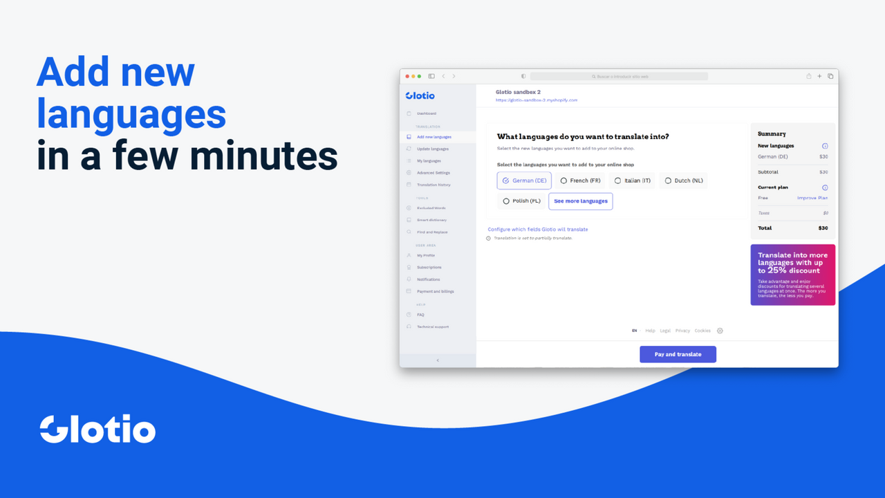 Glotio ‑ Advanced translator - Glotio - Automatic translator for online  shops | Shopify App Store