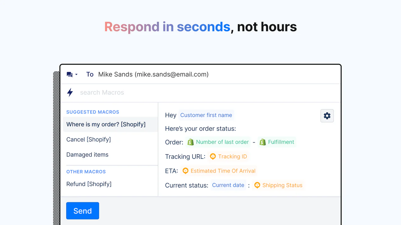 Utilisez des modèles de réponses et diminuer le temps de support