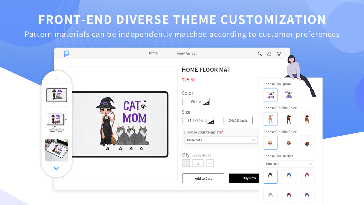 Customize the purchase interface using theme templates