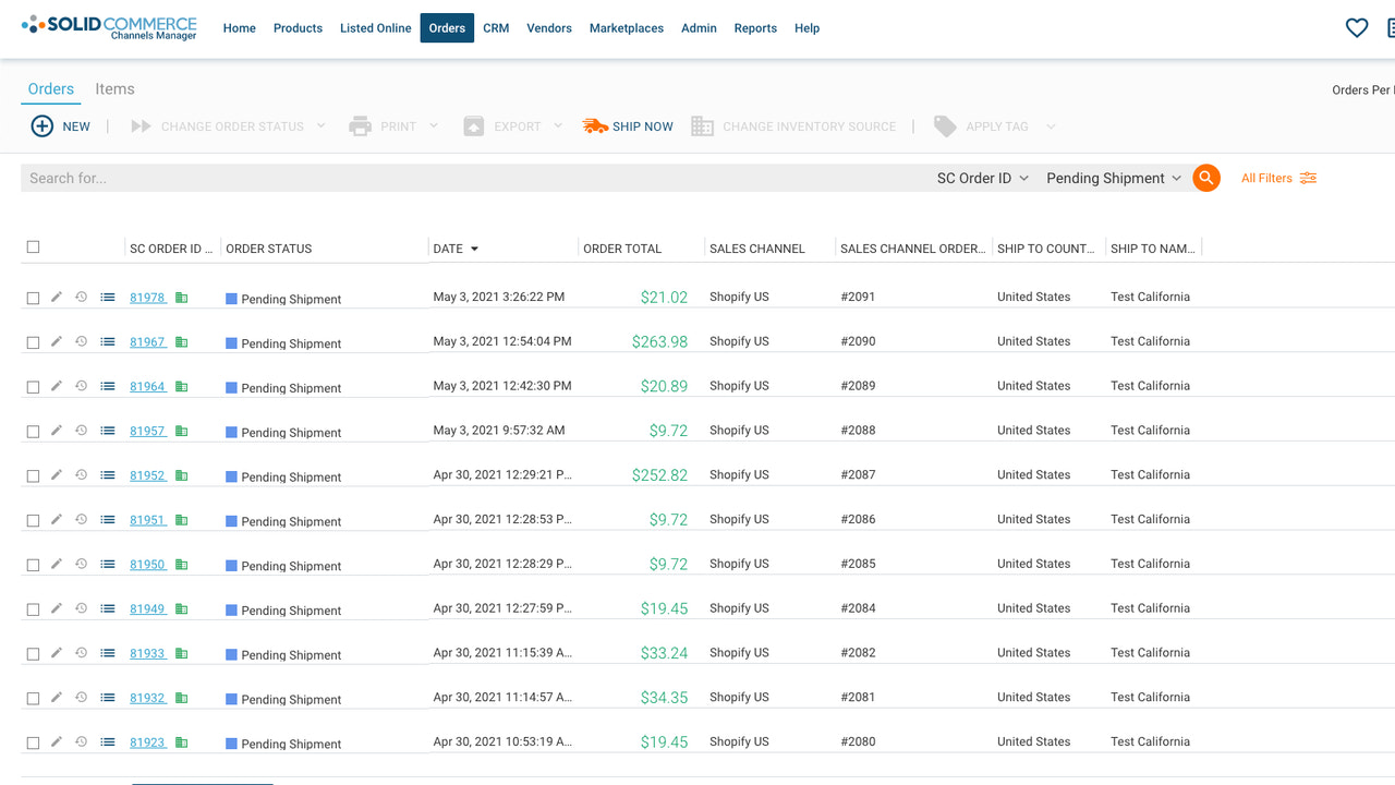 Multi-channel Orders Management