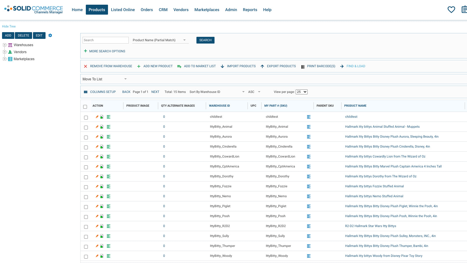 Gestión de inventario multicanal