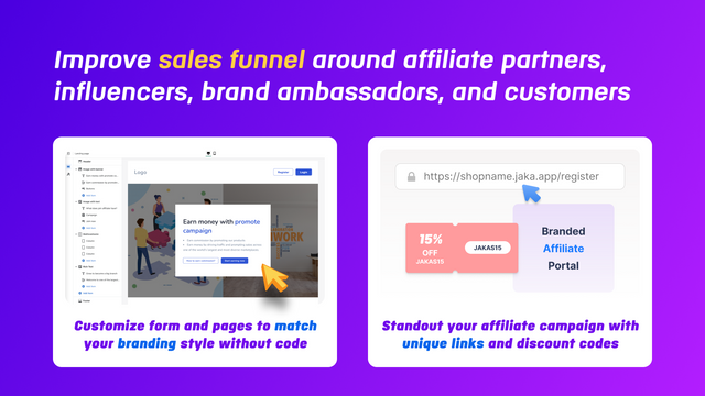 Aplicación de Programa de Afiliados para Shopify - personalizar portal