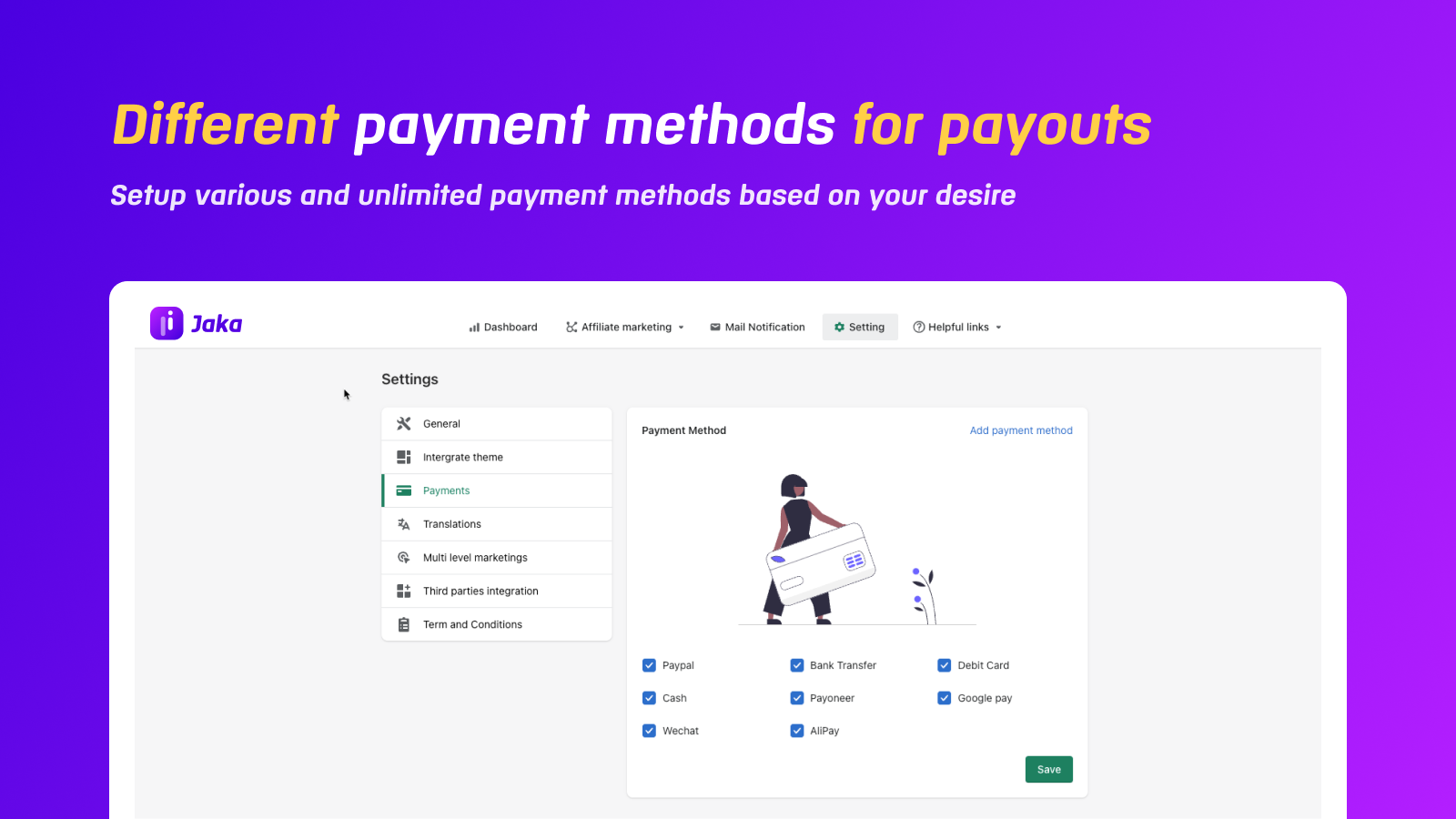 Affiliate Program Shopify app - payout