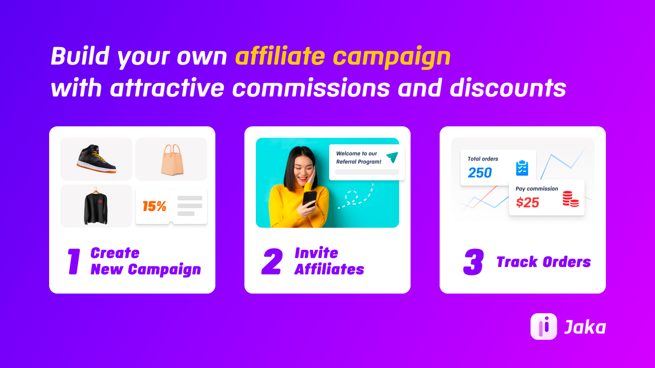Jaka Affiliate Marketing & Verwijzingsprogramma voor Shopify