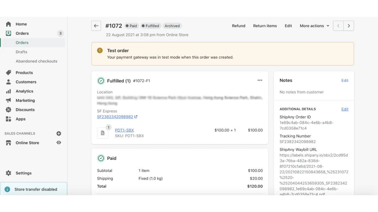 Order Tracking and Mark Fulfilment on Shopify Order