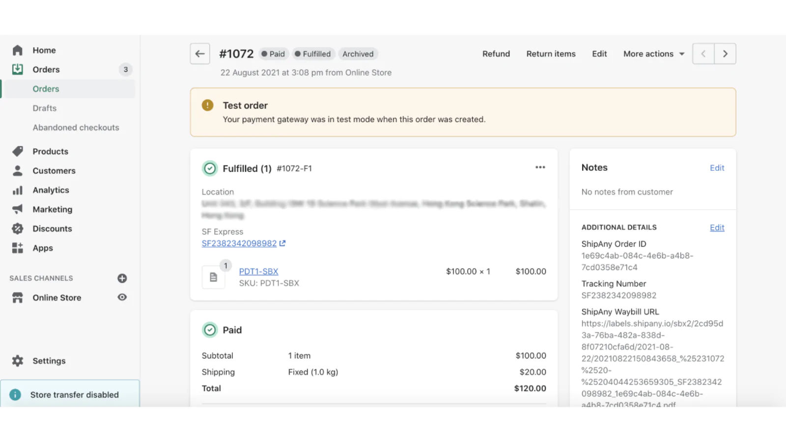 Order Tracking & Mark Fulfilment on Shopify Order