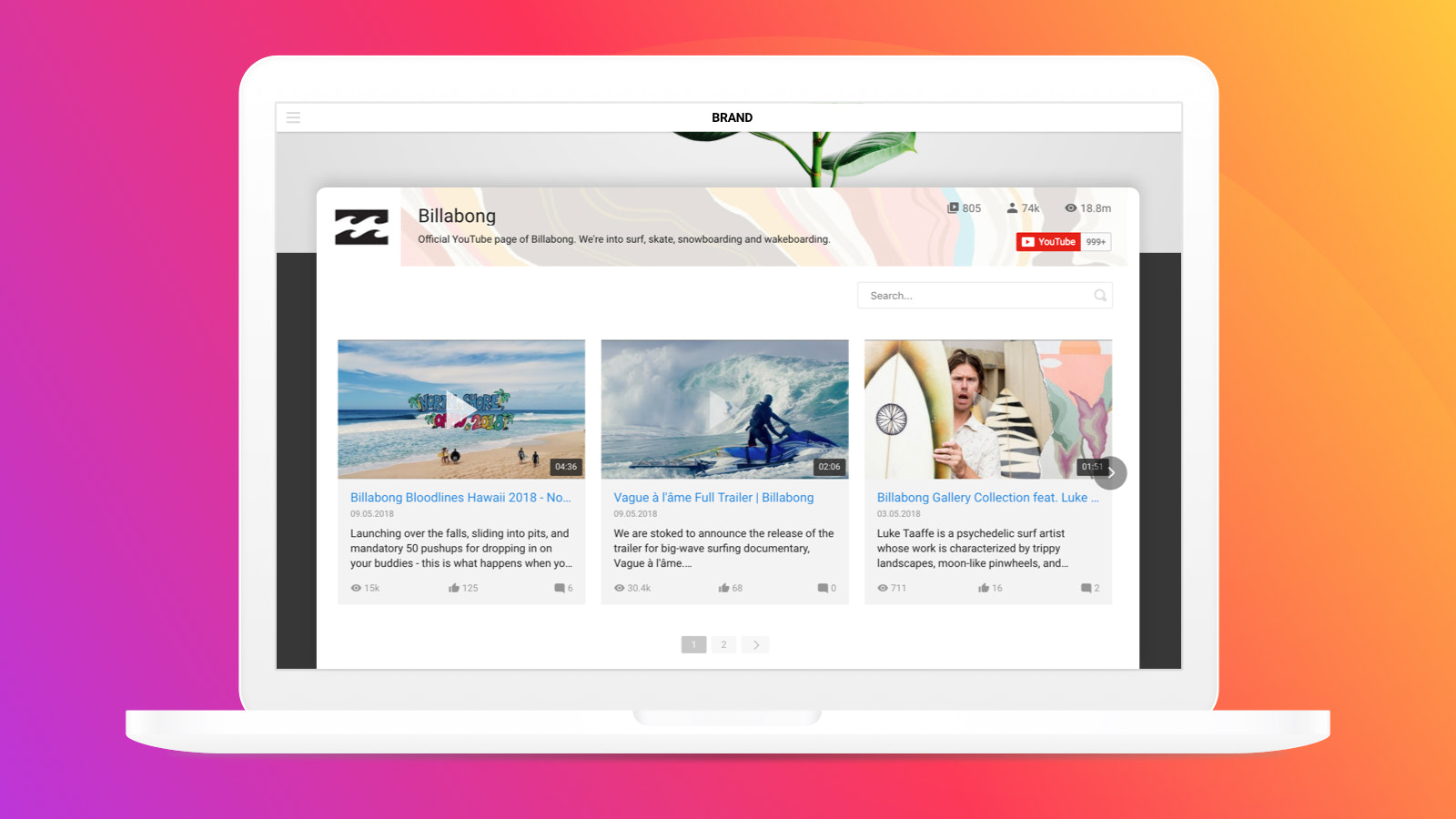 Enjoy the balanced look of the youtube widget with any website