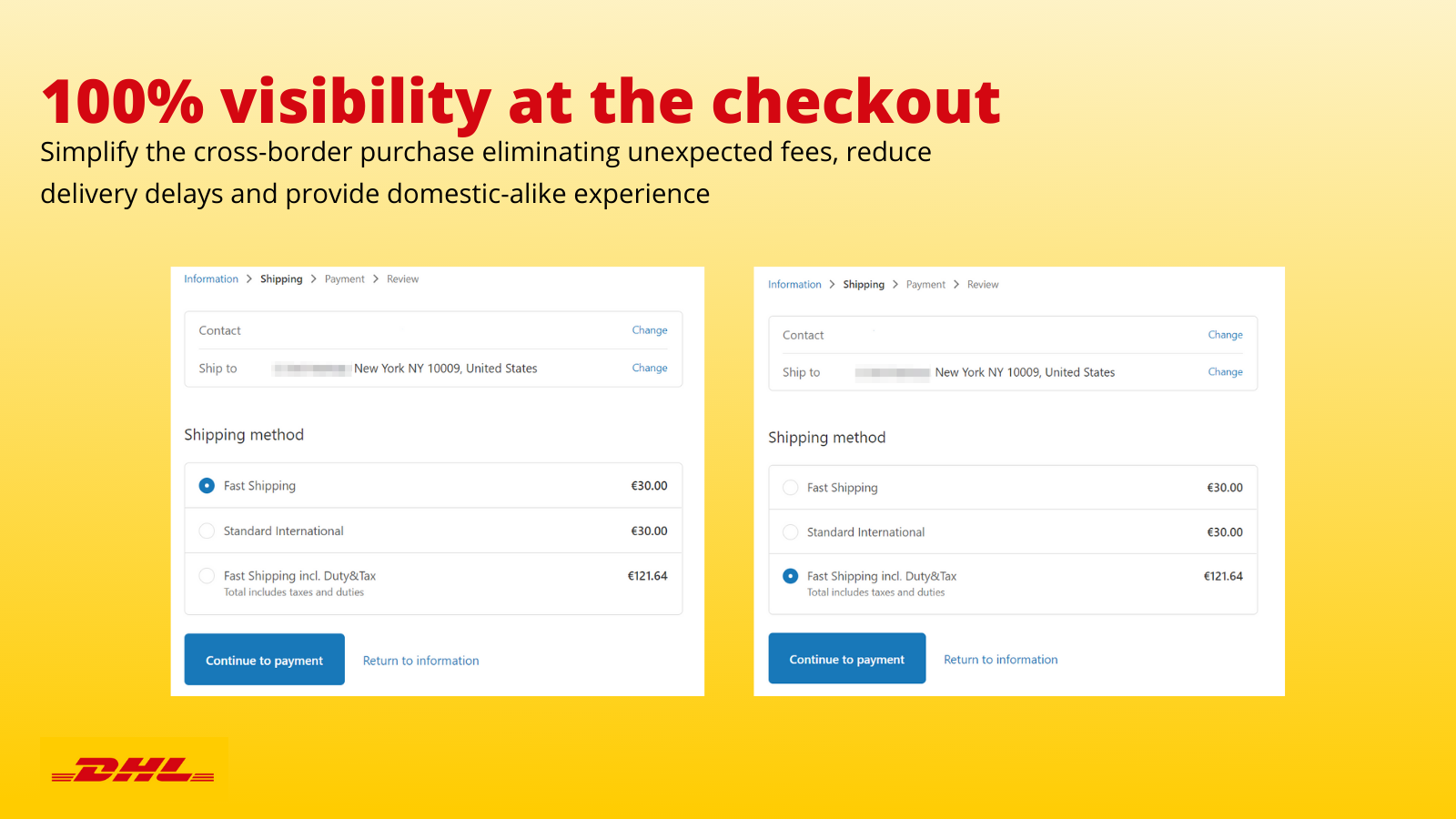 DHL Duty and Tax Calculator Screenshot