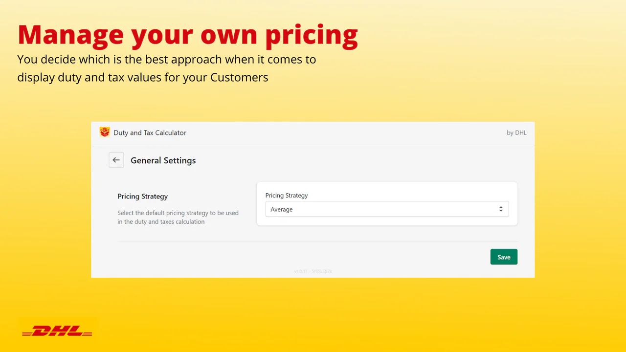 Manage your pricing