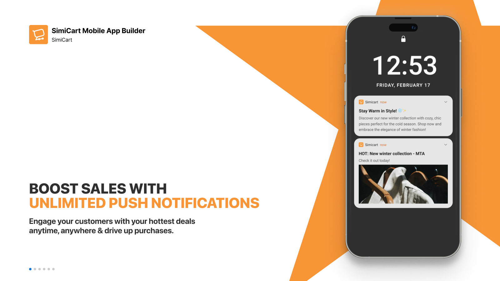 Unlimited real-time push notifications.