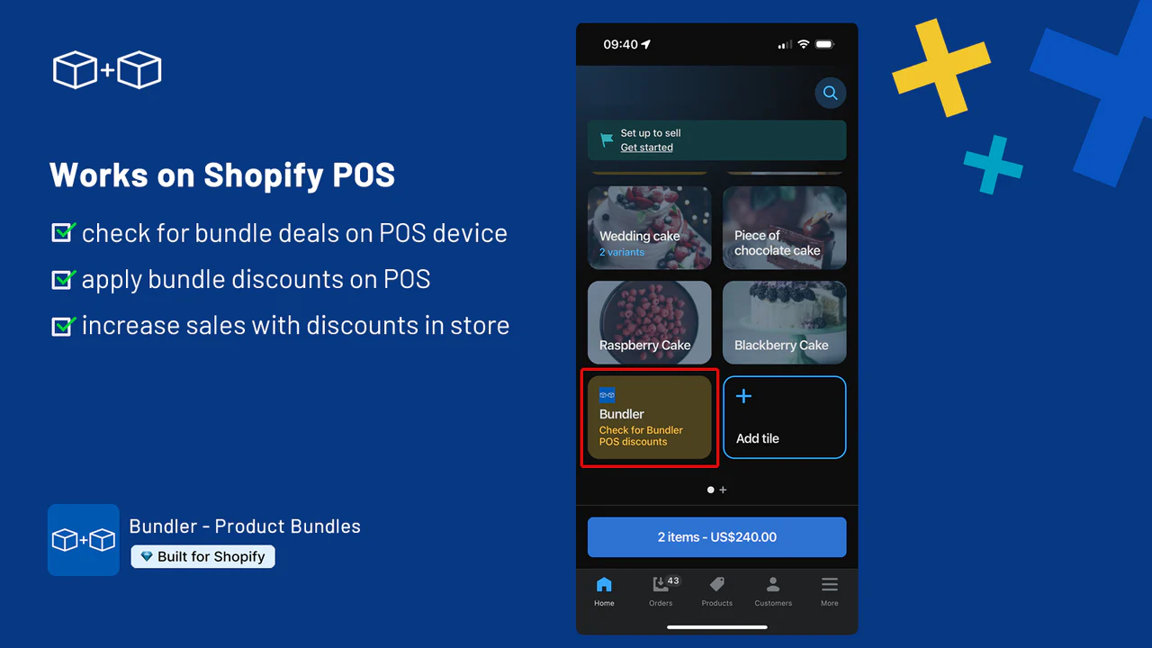 Aplicación de paquetes de Shopify para Shopify POS