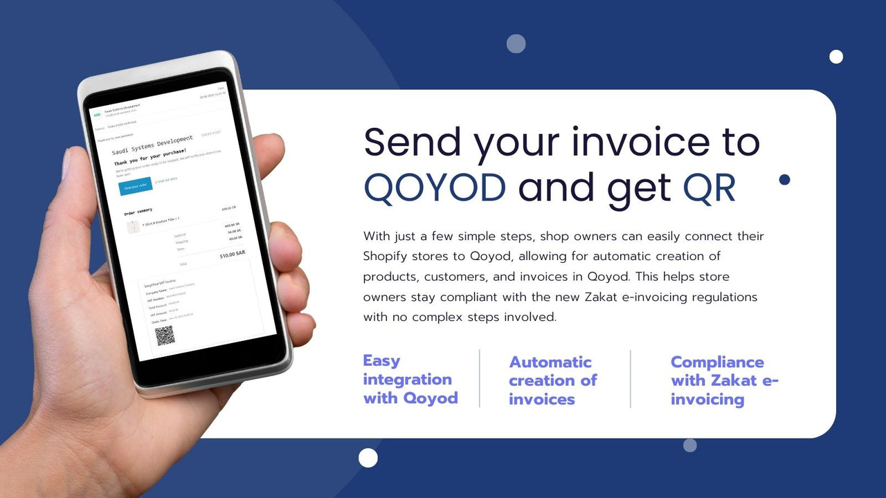 Automatic creation of customers, products and invoices in Qoyod