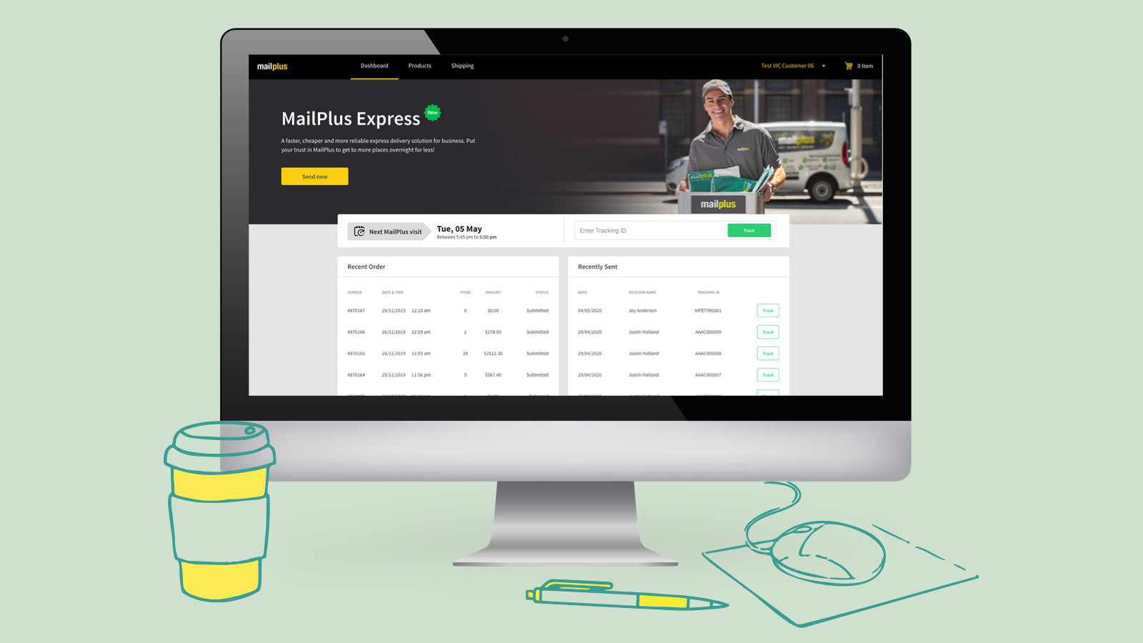 MailPlus Express Shipping Screenshot