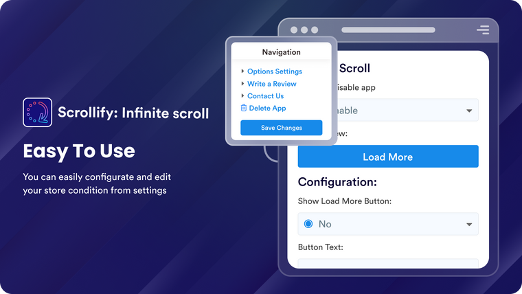 Infinite scroll ‑ Scrollify Screenshot