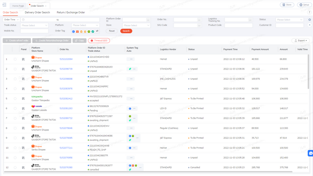 Gestion des Commandes